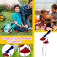 thumbnail image 2 of Flower Pot Decorated With Iron-Dragonfly Garden Decoration Insert Outdoor Props, 2 of 6