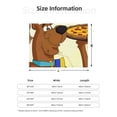 thumbnail image 2 of Lsque Scooby-Doo Print Flannel Throw Blanket, Ultra-soft Blanket for Bed, Couch, Car, Hypoallergenic Anti-pilling blanket-50"x40", 2 of 8
