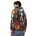 thumbnail image 4 of Naloa Cute Colorful Flower French Bulldog Men’s Hoodies, Zip up Hoodie, Sweatshirts,Hoodies for Men Sizes S-3XL-XX-Large, 4 of 5