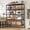 Black, variant on REIBII 45"W 3-Tier Metal Shelf with Wheels,Extra Wide Adjustable Wire Shelving Unit,Heavy Duty Rolling Utility Cart for Laundry & Kitchen,450 lbs Load,Black