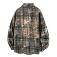 thumbnail image 3 of Long Sleeve Shirts for Men Button-Down Plus Size M-5X Big & Tall Shackets with Pocket and Collar Trendy Plaid Printed Streetwear Work Tshirts Tops, 3 of 3