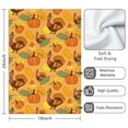 thumbnail image 3 of 2 Pcs Funny Kitchen Towels,Happy Thanksgiving Turkey Fall Leaves Pumpkin Microfiber Dish Towels,Kitchen Tea Towels,Kitchen Towel Set (18" X 26"), 3 of 3