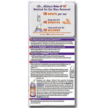 NeilMed Clearcanal Ear Wax Removal 6 Ounce