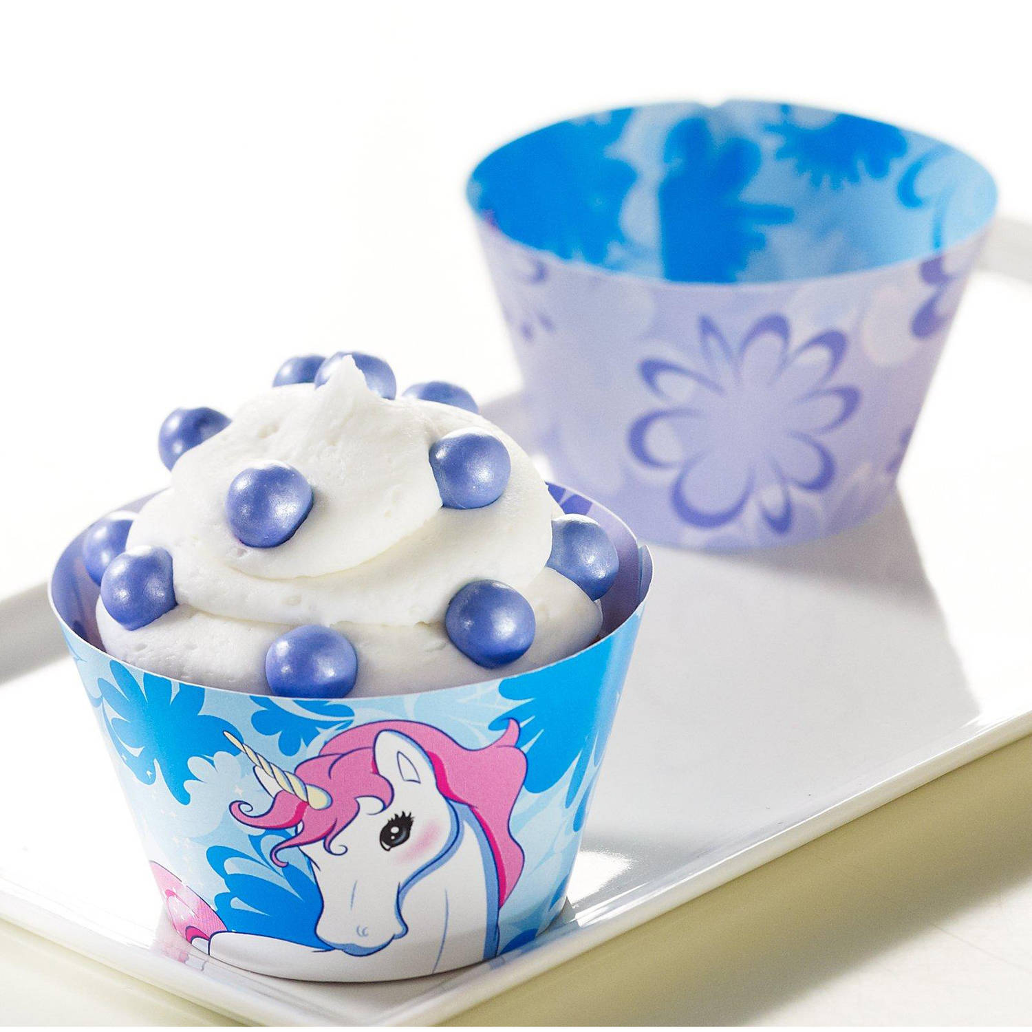 Enchanted Unicorn Reversible Cupcake Wrappers