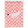 thumbnail image 1 of Carolines Treasures BB7872GF Stoat Short-Tailed Weasel Drapeau de Jardin à Carreaux Roses, 1 of 3