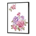 thumbnail image 3 of Designart 'Bouquet of Purple and Pink Flowers I' Farmhouse Framed Canvas Wall Art Print, 3 of 5