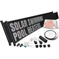 thumbnail image 1 of SunQuest Deluxe Solar Pool Heater - Panels for Above Ground Pools - Includes: Integrated Bypass Valve-Hose Adaptors and Roof/Rack Kit (2-2ft X 20ft MAX-Flow Collectors-80 sq. Ft.), 1 of 9