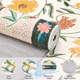thumbnail image 5 of Washable Area Rugs for Living Room, Curtilage 9'x12' Non-Slip Boho Floral Indoor Rugs, Soft Low Pile Stain Resistant Carpet for Bedroom, Office, 5 of 10