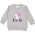 thumbnail image 2 of Inktastic 4th Birthday Cute Unicorn Toddler Sweatshirt, 2 of 4
