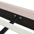thumbnail image 4 of Sandy Wilson Home Aspen Upholstered Platform Bed Queen Light Blush Pink, 4 of 12