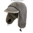 thumbnail image 5 of Aellinatey Winter Earflap Hat for Teen Reversible Double Sided Skiing Riding Trapper Hat, 5 of 20