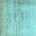 thumbnail image 1 of Ahgly Company Machine Washable Indoor Square Oriental Light Blue Modern Area Rugs, 6' Square, 1 of 4