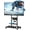 Black, variant on ECOTINY Heavy-Duty Rolling TV Stand for 37-75 Inch TVs, Mobile TV Cart with Tilt & Swivel, Height Adjustable TV Stand with Pegboard Storage & Shelves, Holds up to 198 lbs, Max VESA 600x400, White