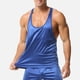 thumbnail image 1 of Camiseta de tirantes de cuello redondo para hombre, de color liso, holgada, deportiva, de fitness, con tirantes finos que absorbe el sudor, en forma de H, de nailon., 1 of 5