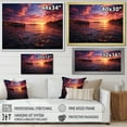 thumbnail image 4 of Designart "Harbor Sunset in Germany II" Nautical & Beach Floater Framed Wall Art Print, 4 of 7