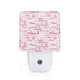 thumbnail image 1 of Fotbe Breast Cancer Ribbons Awareness Luz Nocturna LED, Luz de Noche con Sensor de Luz Natural de Anochecer a Amanecer, Se Enchufa a la Pared, Blanco Cálido 0.5W-US, 1 of 7