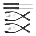 thumbnail image 3 of 2 pares de kit universal de reparación de gafas con brazos de repuesto TR90, tornillos y destornilladores, almohadillas para la nariz, gafas de sol y puntas para las patillas, 3 of 5