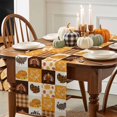 thumbnail image 3 of Thanksgiving Cotton Linen Table Runner, Washable Table Runners for Kitchen, Dining Room, Holiday, Home Party Table Decor, 13x90 Inches, 3 of 9