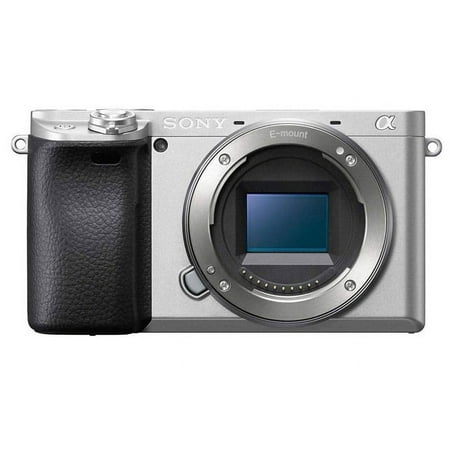 Sony Alpha A6400 Mirrorless Digital Camera [Body only] - Wi-Fi and NFC Enabled, International Version - (Silver)