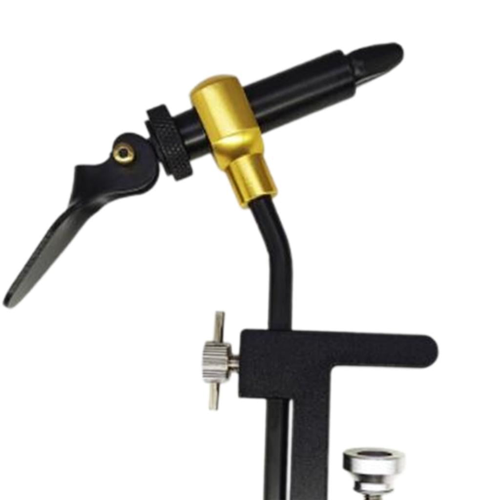 Wswqop Rotary Fly Tying Vise Easy to Use C Clamp Hook Professionals Fishing Accessories