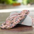 thumbnail image 3 of POLERO Womens Cartoon Dog Flip Flops Cushion Sandals Non-Slip Rubber Sole Waterproof Beach Sandals for Woman, 3 of 7