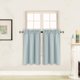 thumbnail image 1 of Better Home Style Cortina 100% Opaca De 2 Niveles Para Tratamiento De Ventanas, Cortinas Aisladas, Paneles Cortos Para Cocina, Baño, Sótano, Rv O Cualquier Ventana Pequeña M3036 (Cielo/Azul Claro, 2 P, 1 of 1