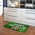 thumbnail image 5 of Coolnut St.Patrick's Day Kitchen Rug 39"x20", Cute Glasses and Mustache Non Slip Washable Cushioned Carpets Polyester AntiFatigue Comfort Porch Floor Mat for Washroom Bedroom Bedroom Office, 5 of 7