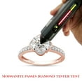 thumbnail image 7 of 1 1/10 ct. t.w Center 6.5MM Round Lab Created Moissanite Diamond Solitaire Floral Flower Engagement Rings In 14K Rose Gold Over Sterling Silver(G-H Color,VVS1 Clarity, 1.10 Cttw)6.5, 7 of 7