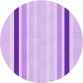 thumbnail image 1 of Ahgly Company Machine Washable Indoor Round Transitional Heliotrope Purple Area Rugs, 3' Round, 1 of 7