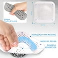 Homelove Durable Rubber Drain Hair Catcher with Suction Cups, for Baths