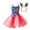 Red, variant on Rhuody 4th of july dresses for girls Flag Prints Dresses Spring Summer Round Neck Sleeveless Sundress Adorable Memorial Day photography outfits girl Red