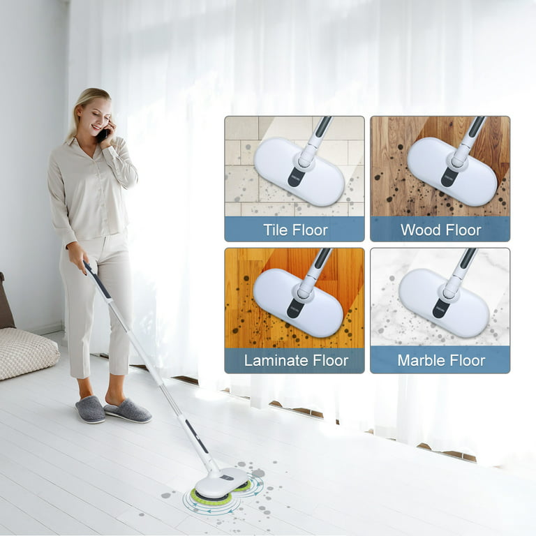 OGORI Cordless Electric Spin Mops for Floors Cleaning Powerful