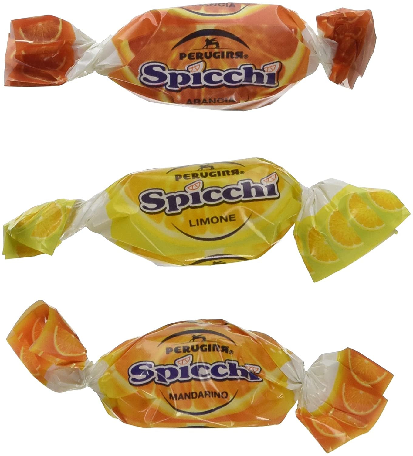 Perugina Sorrento Spicchi Hard Candies (1lb Bag Includes Tangerine