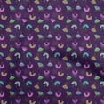 thumbnail image 1 of oneOone Cotton Cambric Purple Fabric Kids Safari Print Sewing Fabric By The Yard Printed Diy Clothing Sewing Supplies 42 Inch Wide, 1 of 4