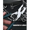 thumbnail image 4 of Industrial-Grade Multi-Function Cutting Pliers, 9-in-1 Multi-Functional Pliers Nail Puller, Heavy-Duty Offset Industrial MultiFunction Wire Cutter, High Leverage CR-V Stripper for Repair (2PCS), 4 of 5
