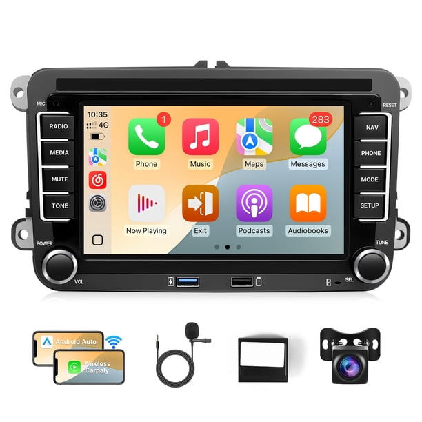 Radio estéreo para coche Leadfan Android 12 VW Volkswagen Jetta Passat Tiguan con pantalla de 7 pulg