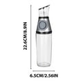 thumbnail image 3 of MORESEC under $5 2Pcs Metering Oil Dispenser, Press Type Controlled Oil Bottle with Measurement Scale, Kitchen Dispenser for Oil Soy Sauce and Vinegar, Glass Bottle with Precise Pouring Spout, 3 of 9