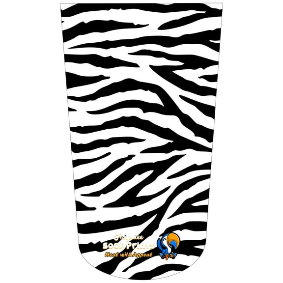 Amputee Sock, Tiger Pattern V1, 3Ply stump sock