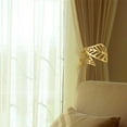 thumbnail image 4 of Leaf Drapery Tieback Clip Set (Decorative Curtain Holder, Spring Back Hooks), Gold, Gold Hollow Leaf-Shaped Drape Tiebacks, Decorative Curtain Holdbacks For Home Decor, Meiiso, 4 of 6