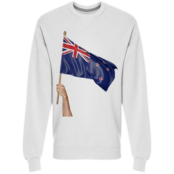 National Flag Of New Zealand Sweatshirt Men -Image by Shutterstock, Male x-Large