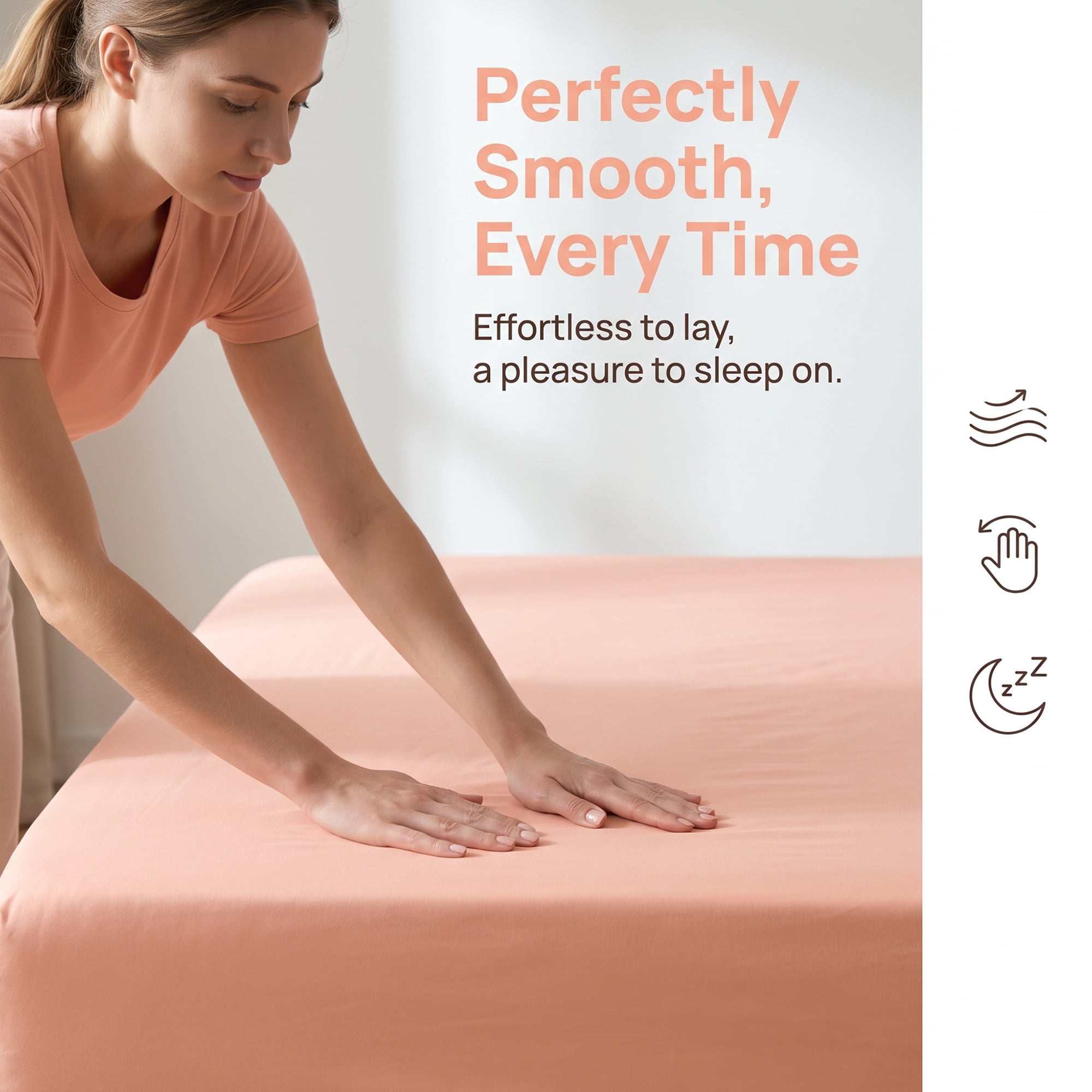 Unique Bargains Microfiber Breathable Flat Bed Sheet Cozy Bedding for Bedroom Pink 91"x91"