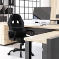 thumbnail image 3 of Dkelincs Gaming Racing Chair PC Computer Desk Chair Ergonomic Adjustable Gamer Chair with Lumbar Support Armrest, Black, 3 of 7