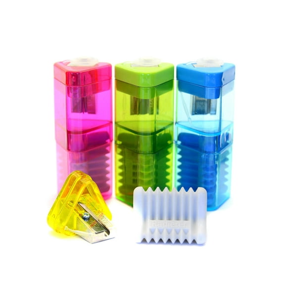 Correc-Tri Sharpener and Eraser each, random (pack of 2)
