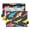 Colorful Sharks, variant on Labrador Dog Head 2 Pack Pencil Pouch for 3 Ring Binder Smooth Zipper Folders with Pockets Clear Window Pencil Case