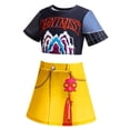 thumbnail image 5 of Pop Idol Halloween Costume, Suit with Short Sleeve Top and A-Line Skirt, Cosplay Outfit for Anime Singer Birthday Party, 5 of 7