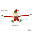 thumbnail image 3 of Christmas Curtain Buckle Tieback, Santa Elf Doll Curtain Tiebacks Holdback Fastener Buckle Clamp Window Decorations Wine Bottle Topper Christmas Ornaments Home Holiday Decorations, 3 of 6