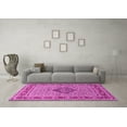 thumbnail image 3 of Ahgly Company Indoor Rectangle Medallion Pink Traditional Area Rugs, 8' x 10', 3 of 4
