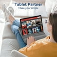 thumbnail image 5 of KDD Tablet Pillow Stand, iPad Tablet Stand Foldable Adjustable with Storage Bag & Stylus Mount, for Desk Bed Couch and Lap, Grey, 5 of 9
