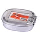 thumbnail image 2 of Caja de almuerzo de acero inoxidable 3 Tamaños Rectángulo de material acero Inoxidable Bento Contenedor De Alimentos - Plata XL, Individual - Plata XL SG Fanmusic Caja de almuerzo de acero inoxidable, 2 of 7
