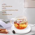 thumbnail image 3 of kurtrusly Tea Coffee Heater Coasters Pad Touch Control for Milk Hot Coffee Desk Use White 16.5x12x2cm 1Set, 3 of 6